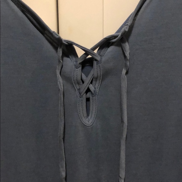 Teal blue shirt with drawstring back - Picture 4 of 4